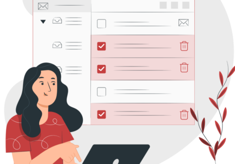 Cartoon image of inbox