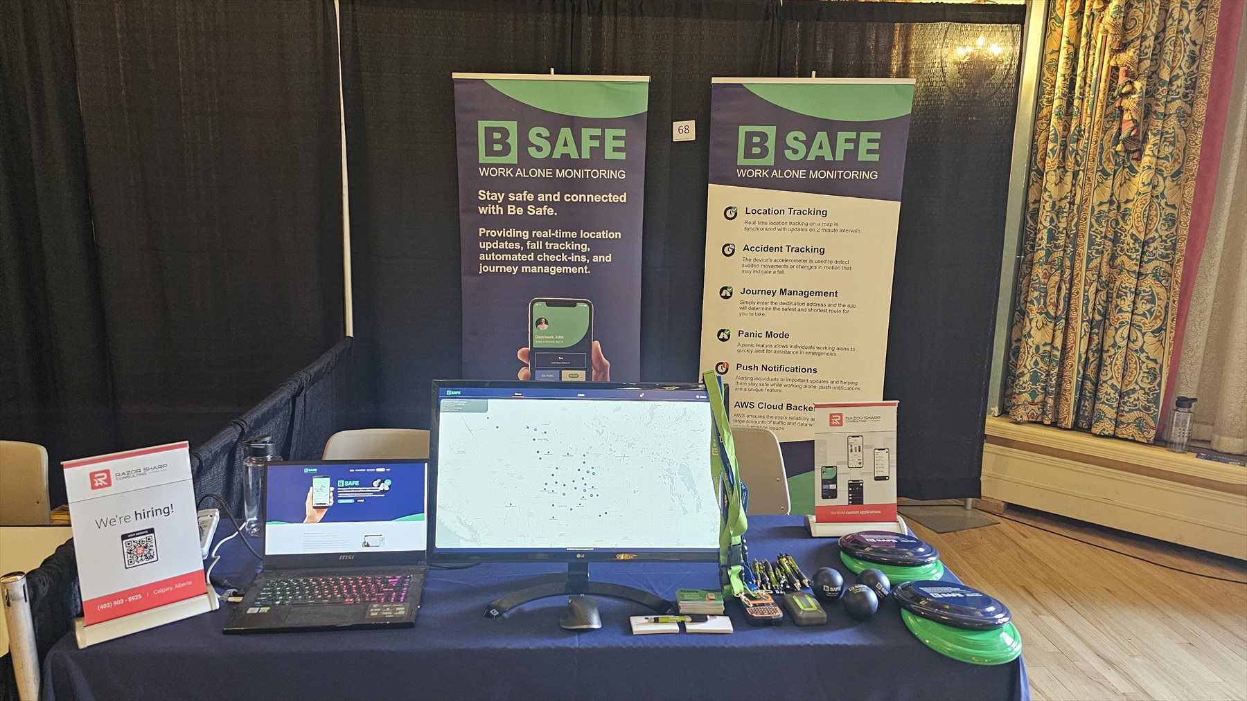 Be Safe exhibit at the 2024 Energy Safety Conference in Banff